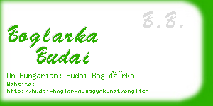 boglarka budai business card